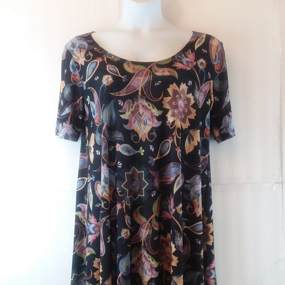 New LBISSE Paisley & Floral Pattern Dress XL